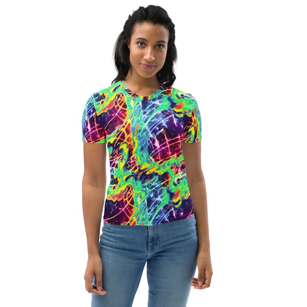 Stellar Vortex on Women's Crew Neck T-Shirt — Front