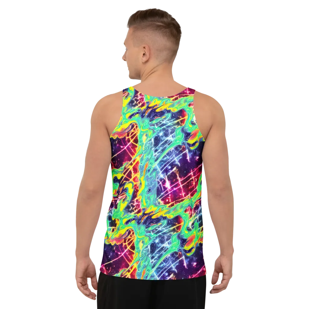 Stellar Vortex on Men's Tank Top — Back