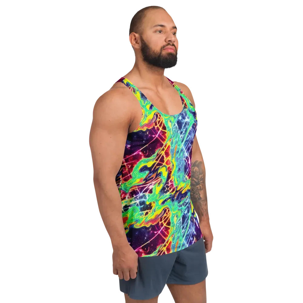 Stellar Vortex on Men's Tank Top — Right Front
