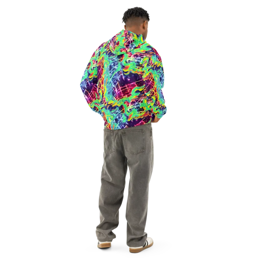 Stellar Vortex on Cotton Hoodie — Back