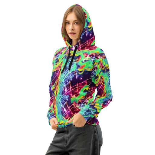 Stellar Vortex on a Cotton Hoodie