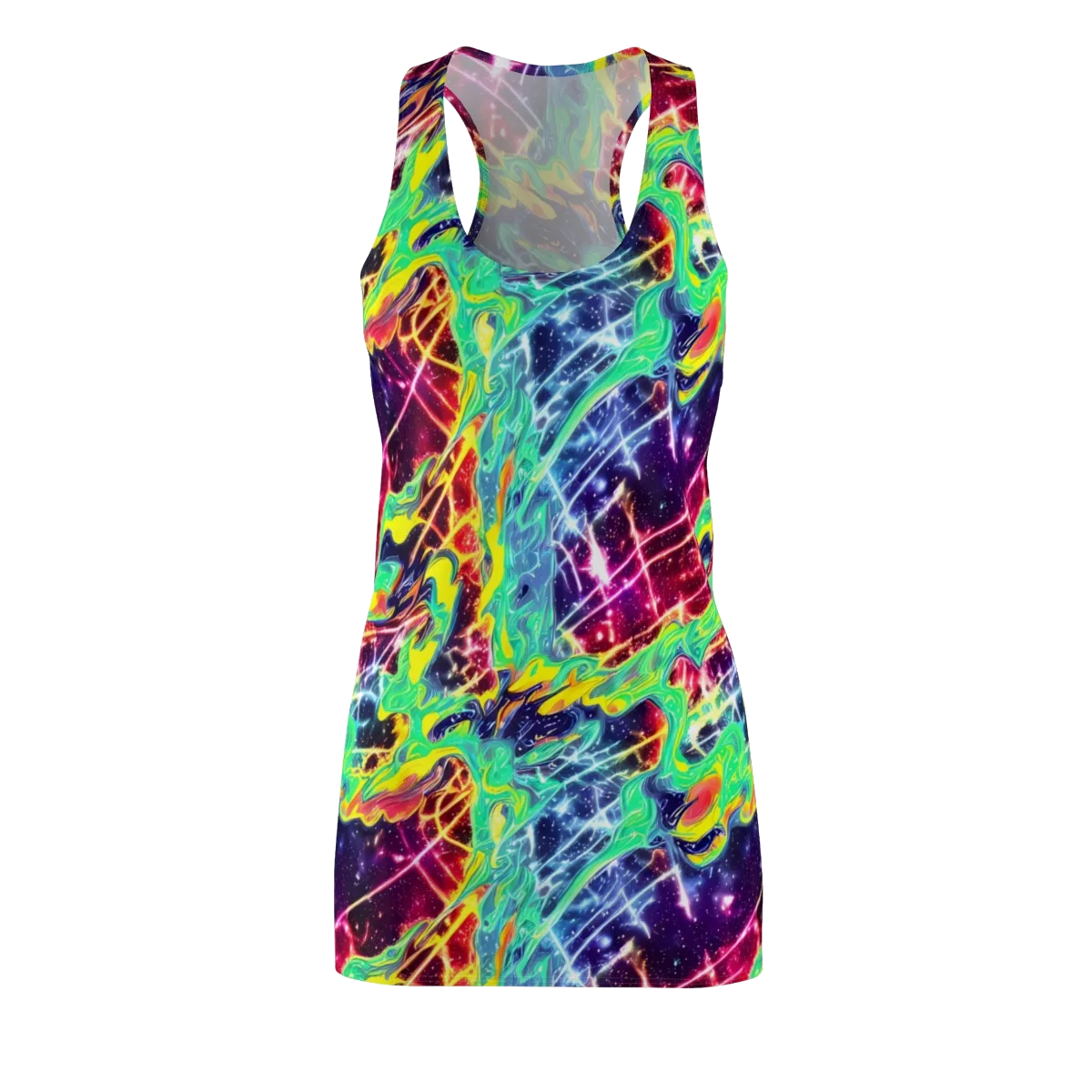 Stellar Vortex on Racerback Dress — Front