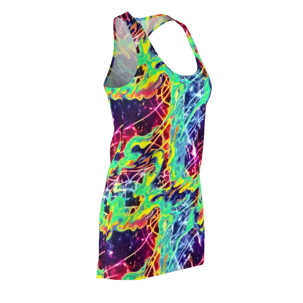 Stellar Vortex on Racerback Dress — Front Side