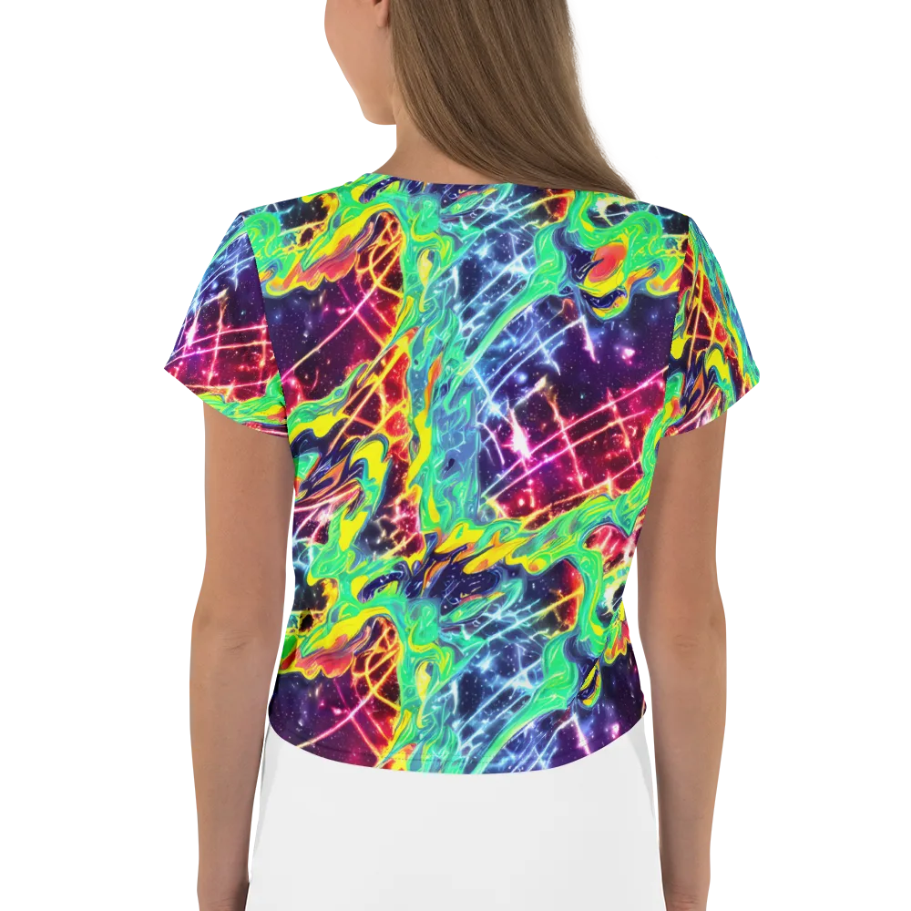 Stellar Vortex on Crop Tee — Back