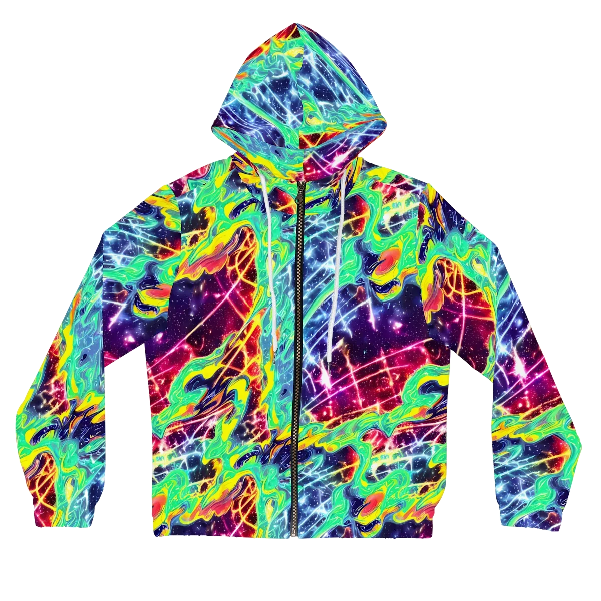 Stellar Vortex on Women's Full-Zip Hoodie — Front