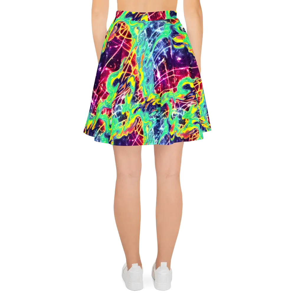 Stellar Vortex on Skater Skirt — Back