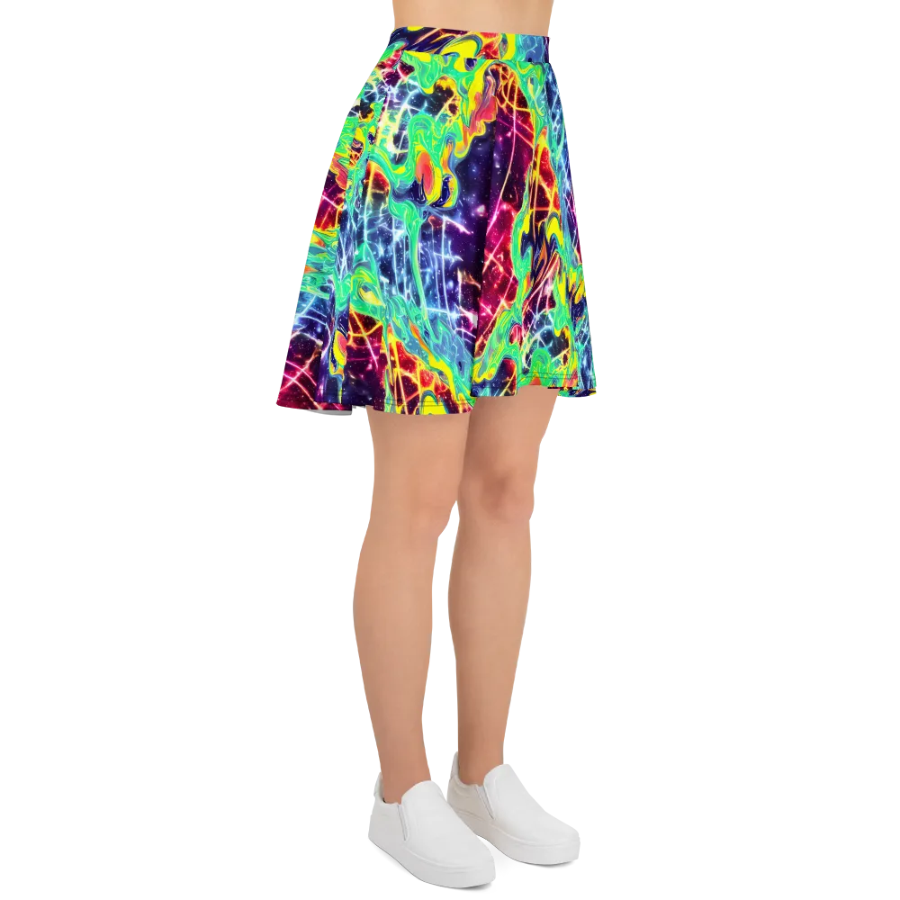Stellar Vortex on Skater Skirt — Right