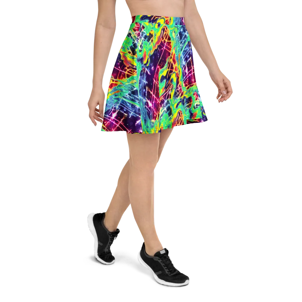 Stellar Vortex on Skater Skirt — Right