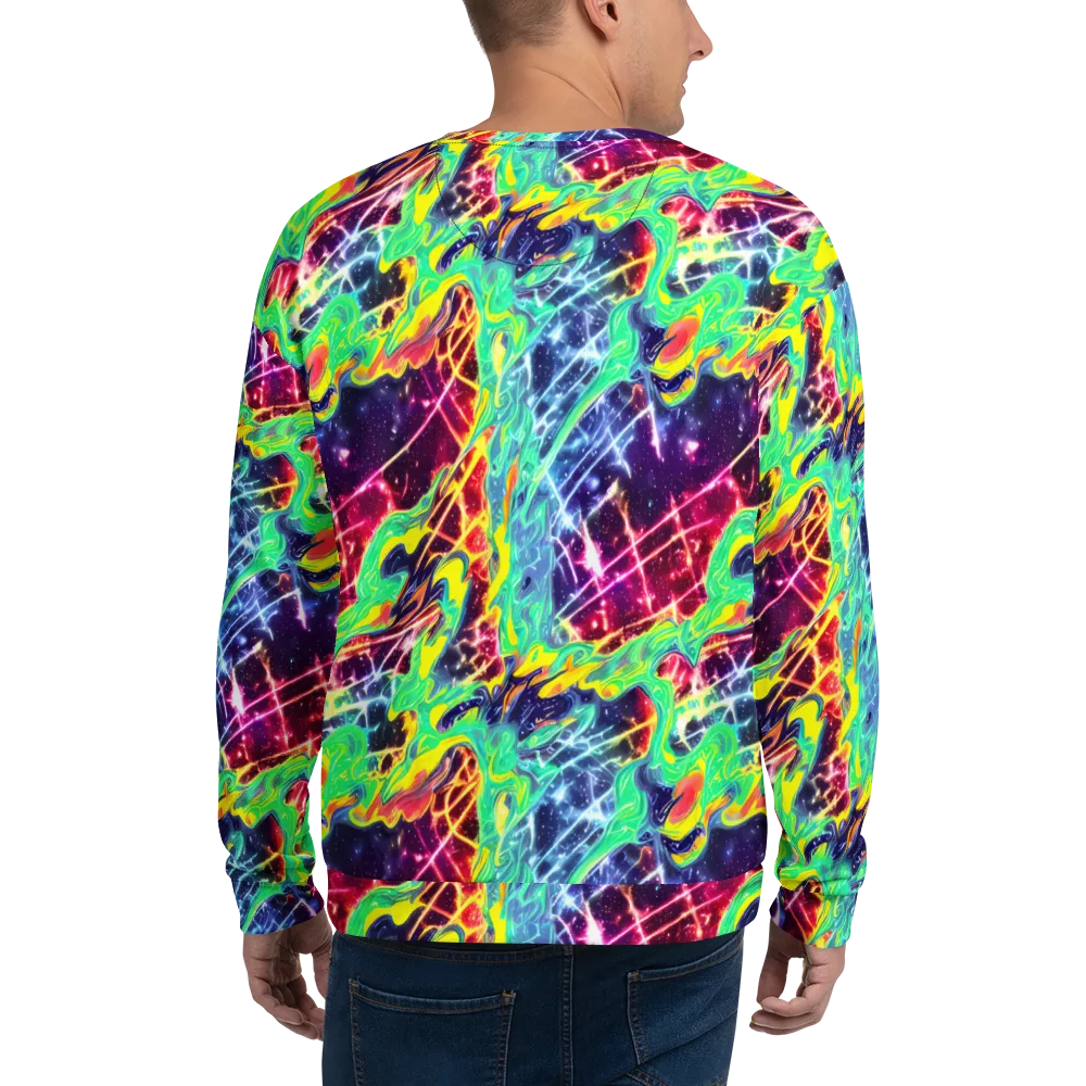 Stellar Vortex on Sweatshirt — Back