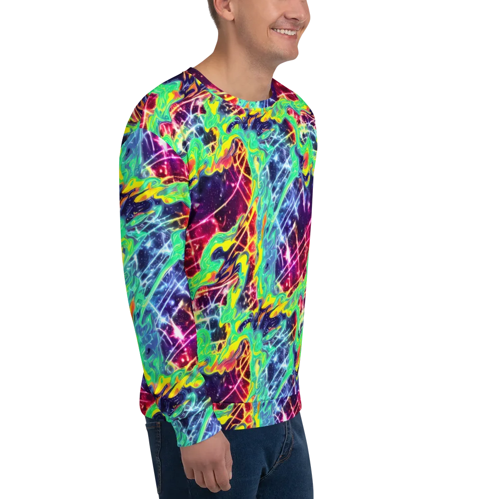 Stellar Vortex on Sweatshirt — Right Front