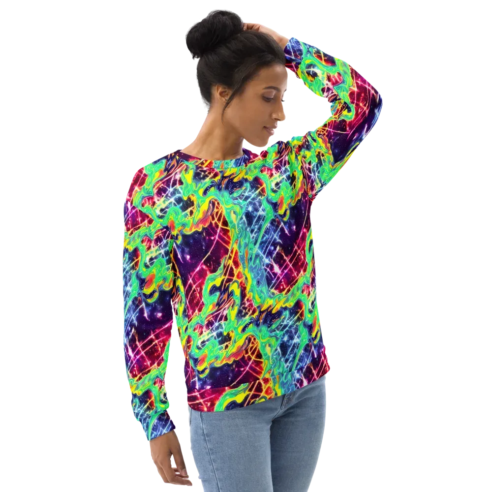 Stellar Vortex on Sweatshirt — Right Front