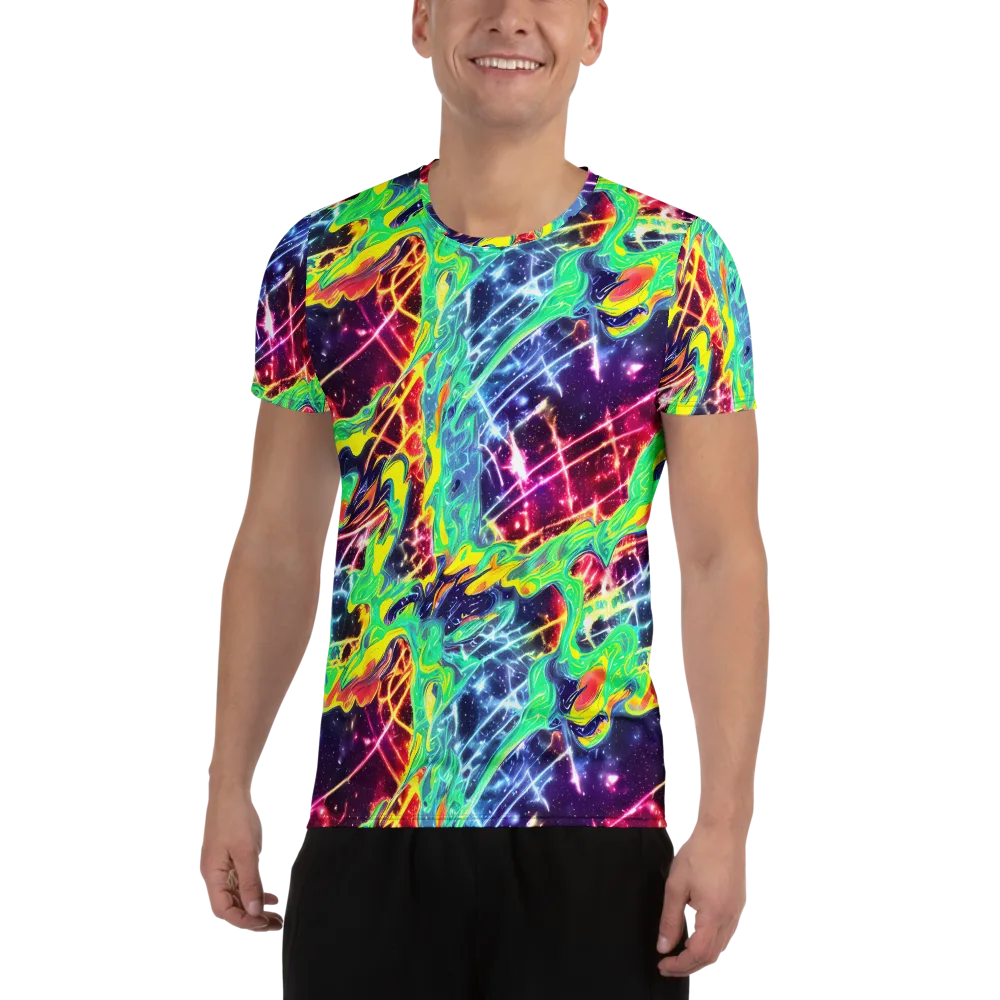 Stellar Vortex on Men's Athletic T-Shirt — Front