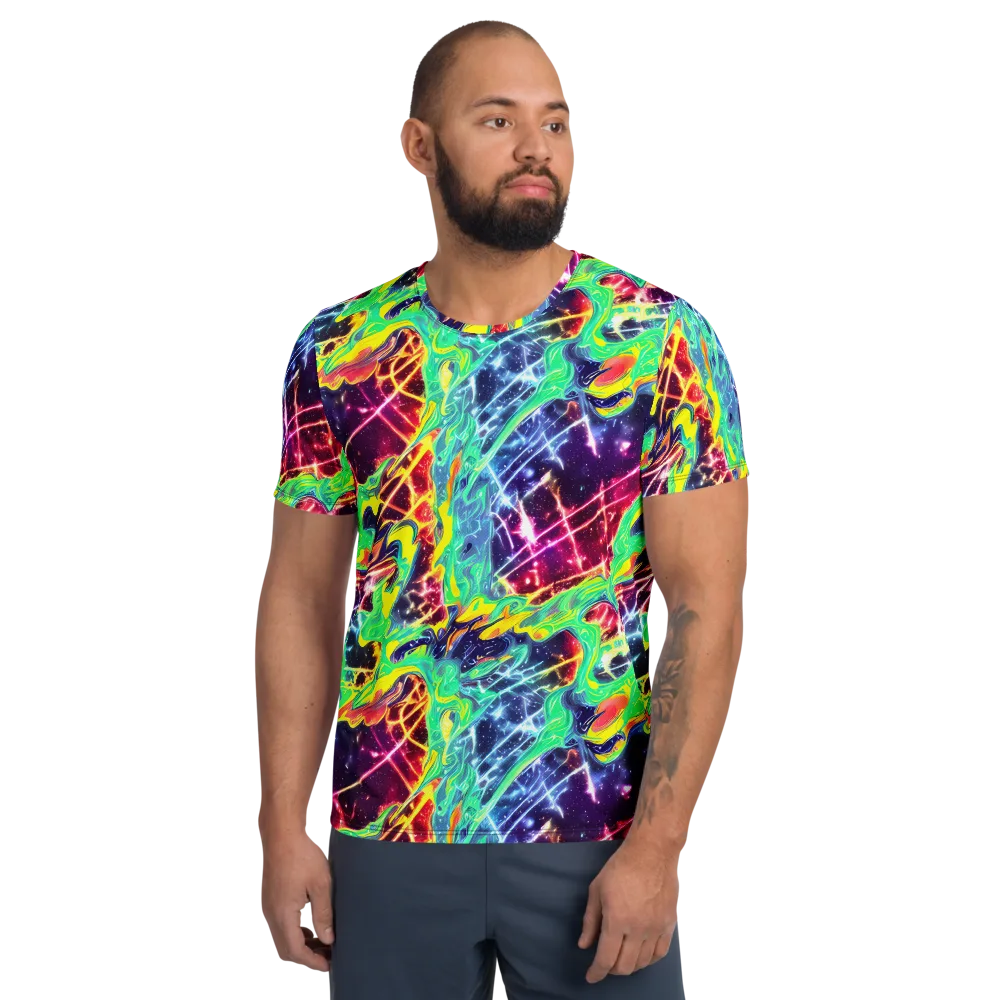 Stellar Vortex on Men's Athletic T-Shirt — Front