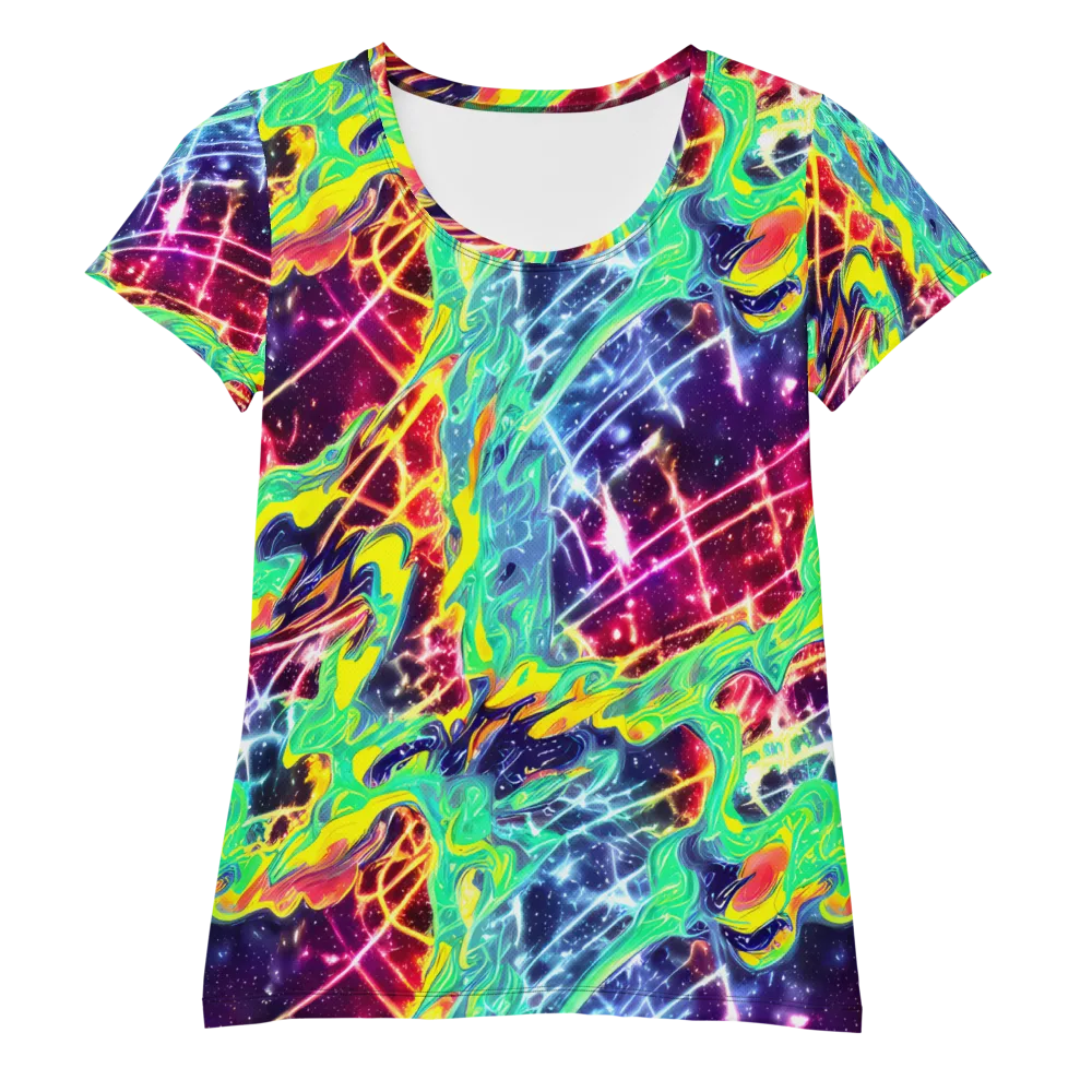 Stellar Vortex on Women's Athletic T-Shirt — Front