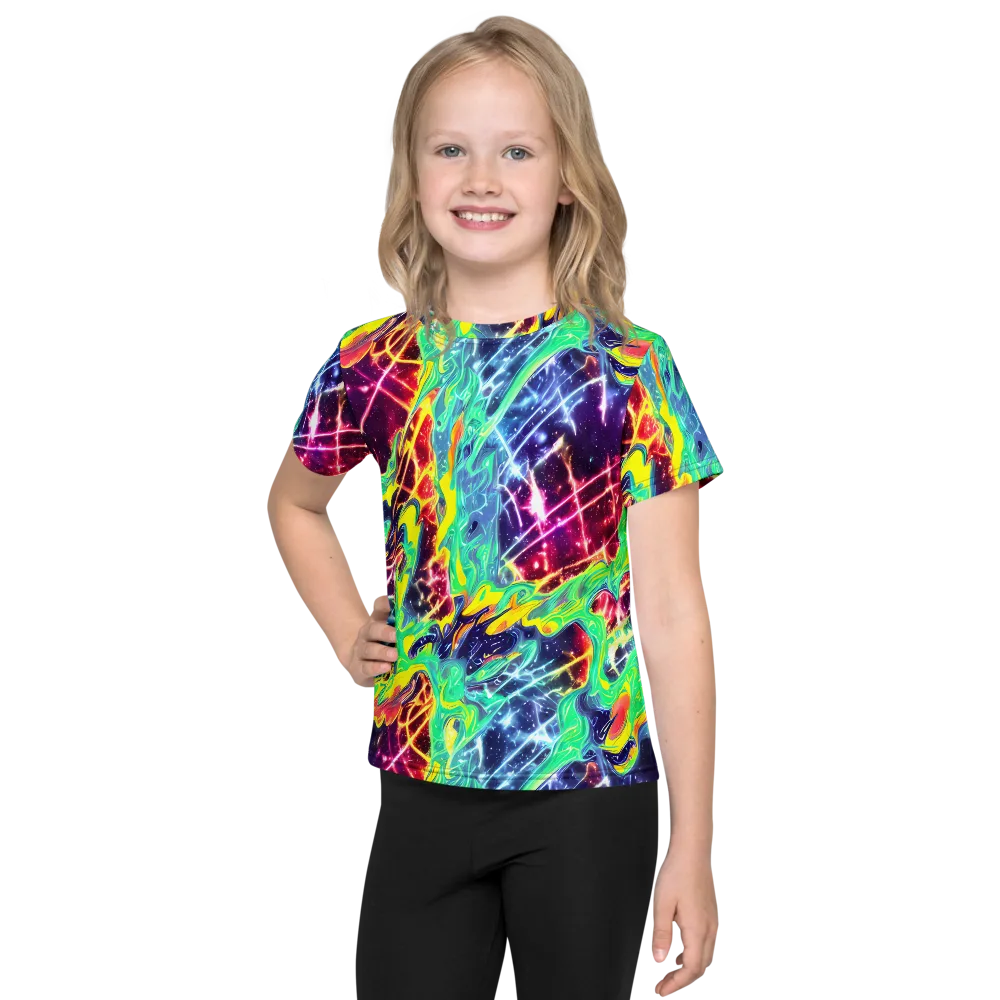 Stellar Vortex on Kids Crew Neck T-Shirt — Front