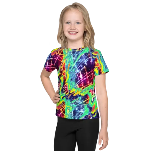 Stellar Vortex on a Kids Crew Neck T-Shirt