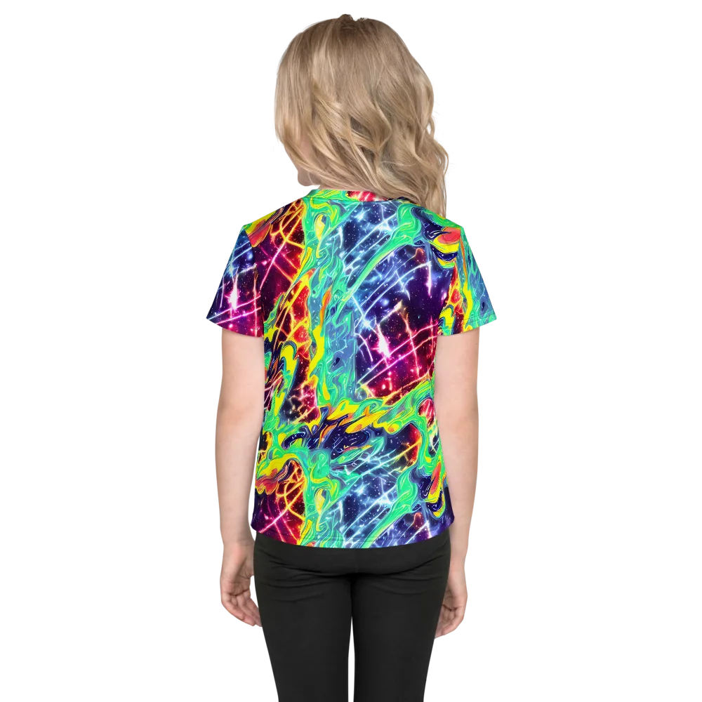 Stellar Vortex on Kids Crew Neck T-Shirt — Back