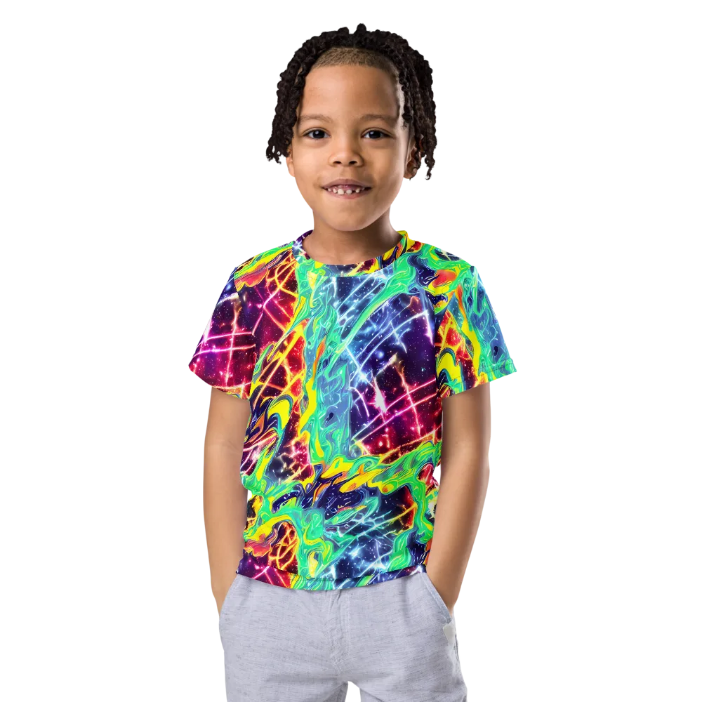 Stellar Vortex on Kids Crew Neck T-Shirt — Front