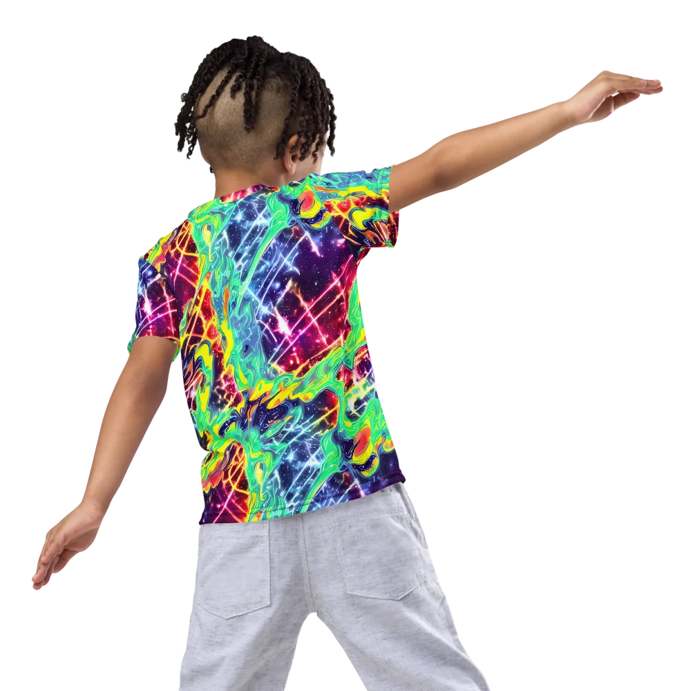 Stellar Vortex on Kids Crew Neck T-Shirt — Back