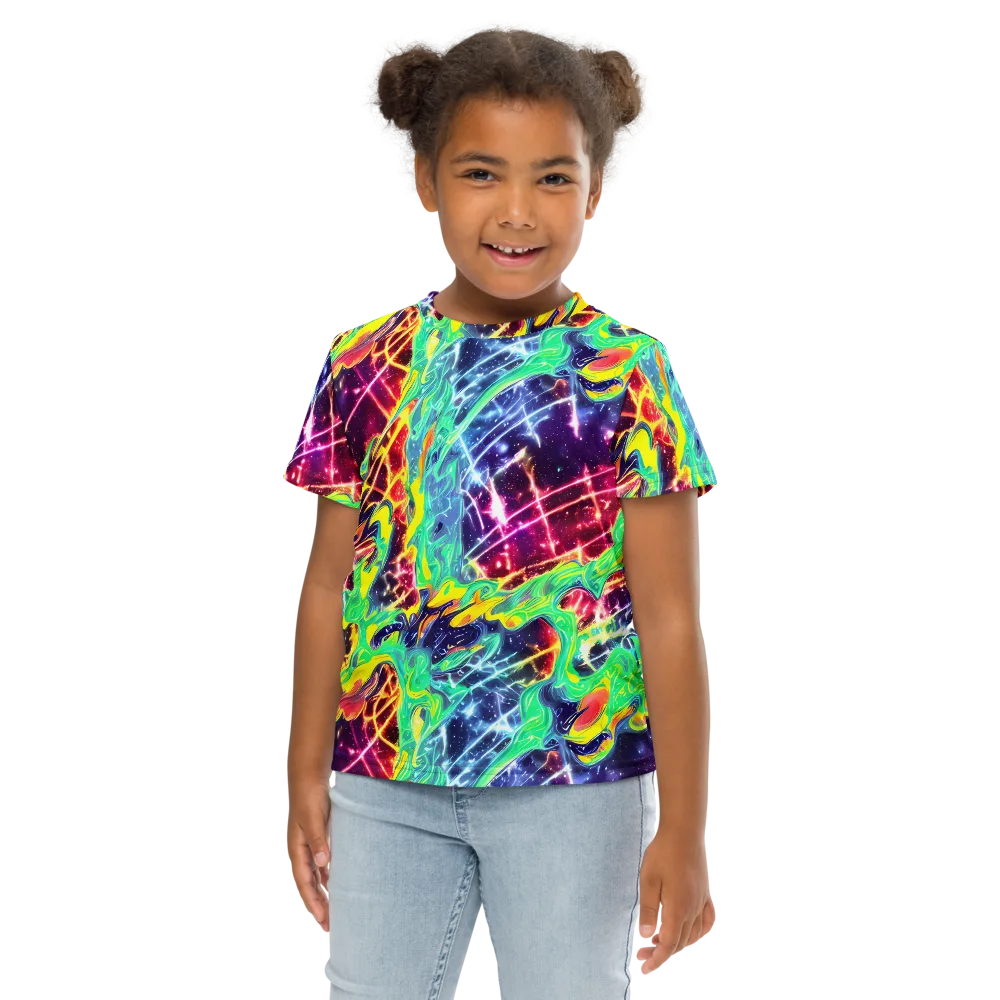Stellar Vortex on Kids Crew Neck T-Shirt — Front