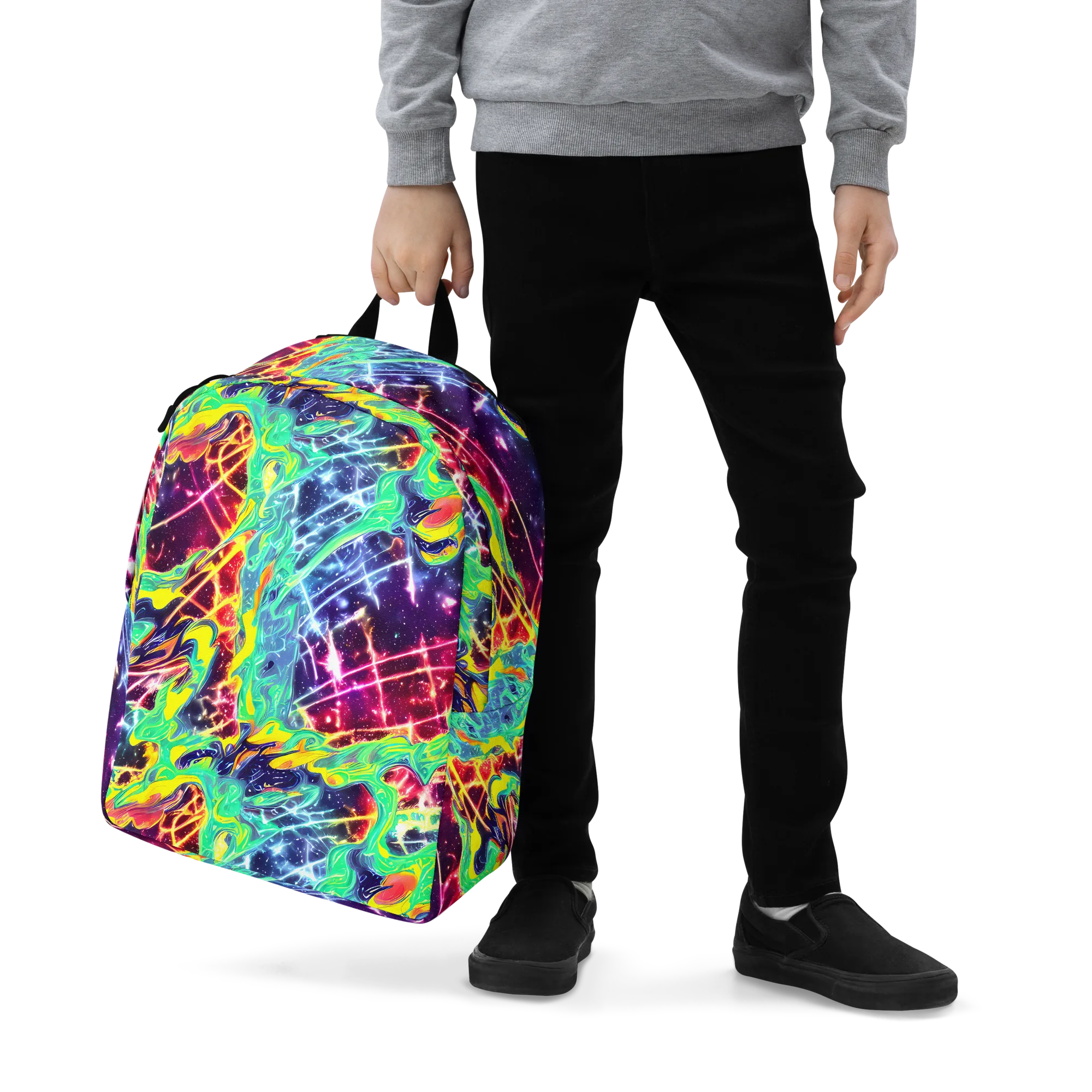 Stellar Vortex on Minimalist Backpack — Zoomed-in