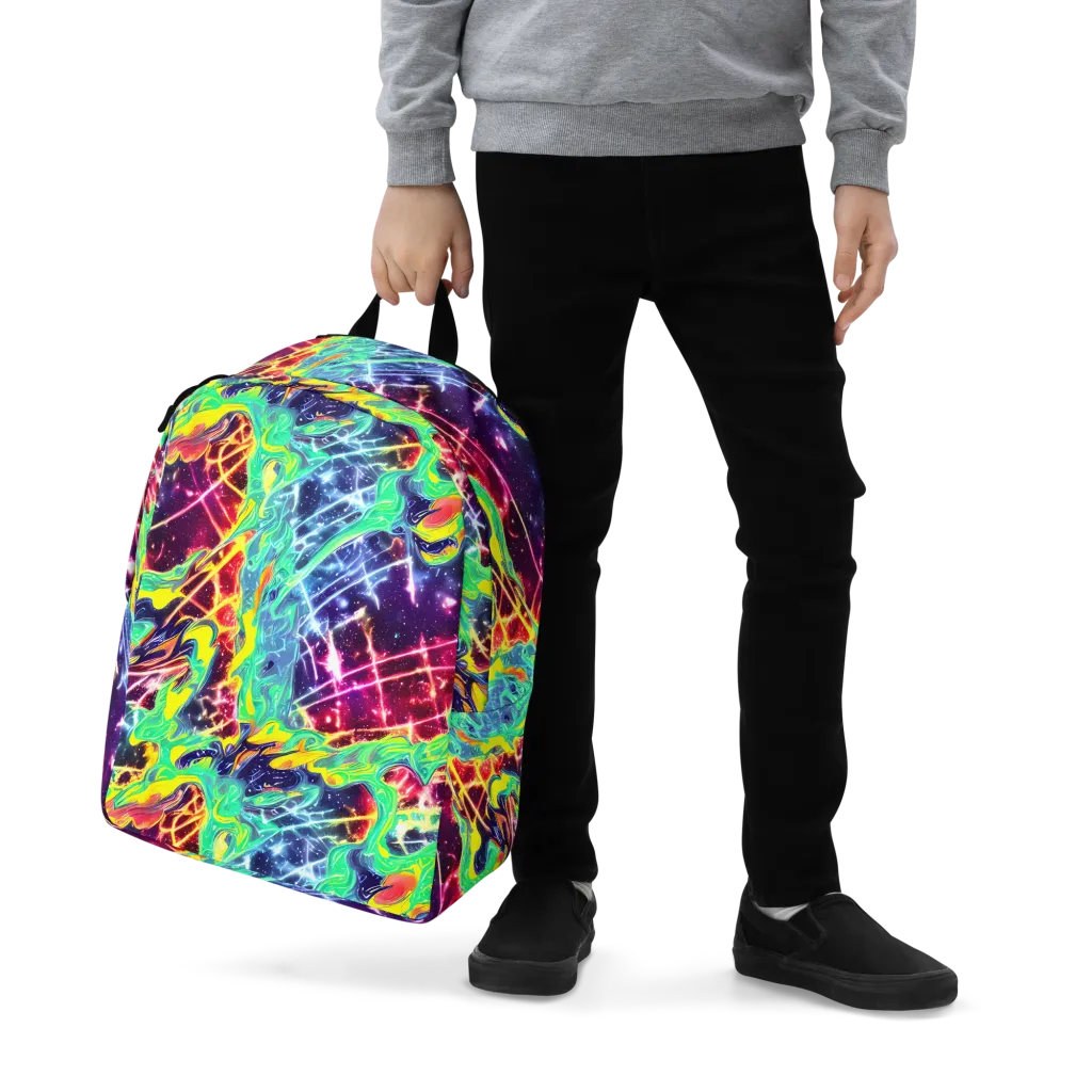 Stellar Vortex on Minimalist Backpack — Zoomed-in