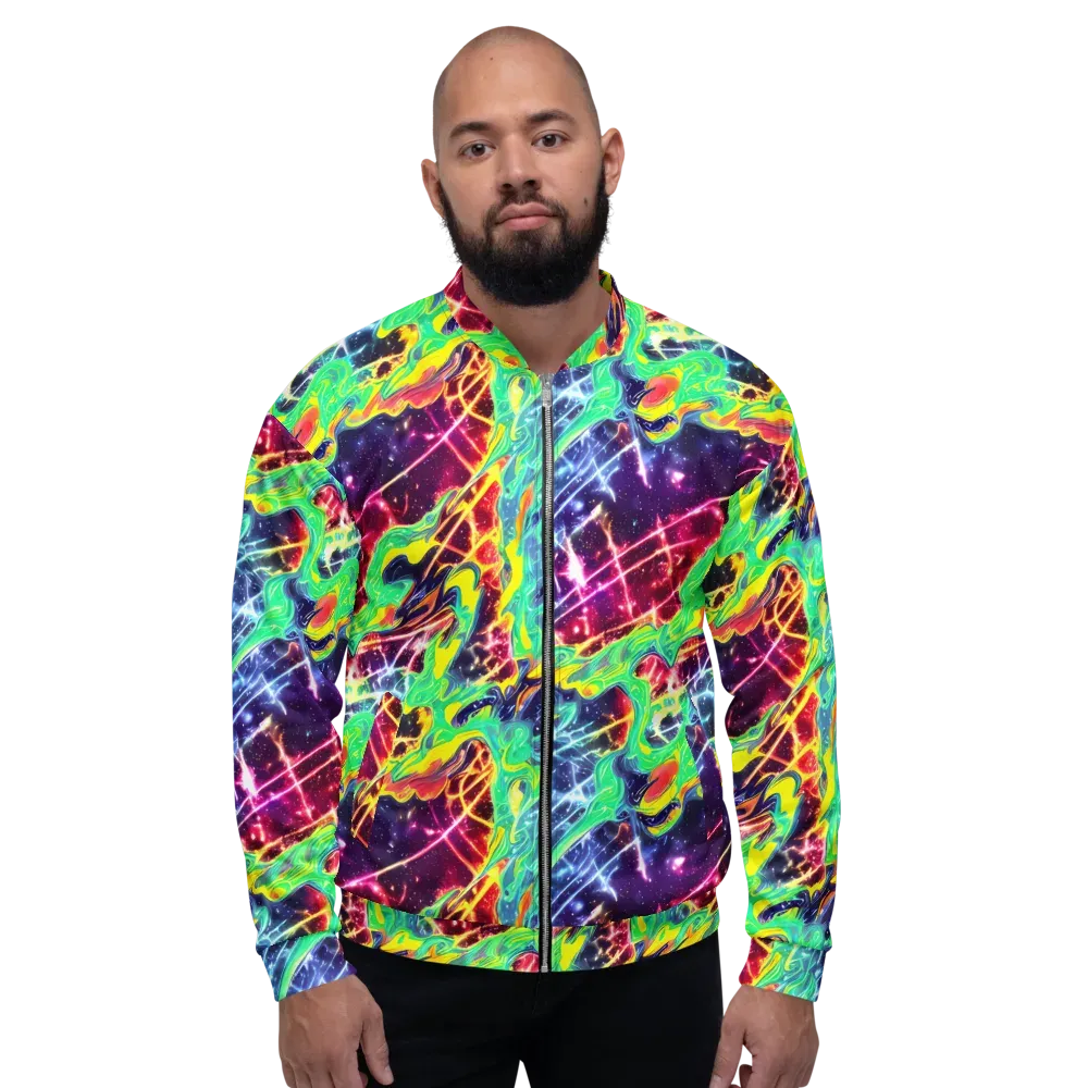 Stellar Vortex on Bomber Jacket — Front