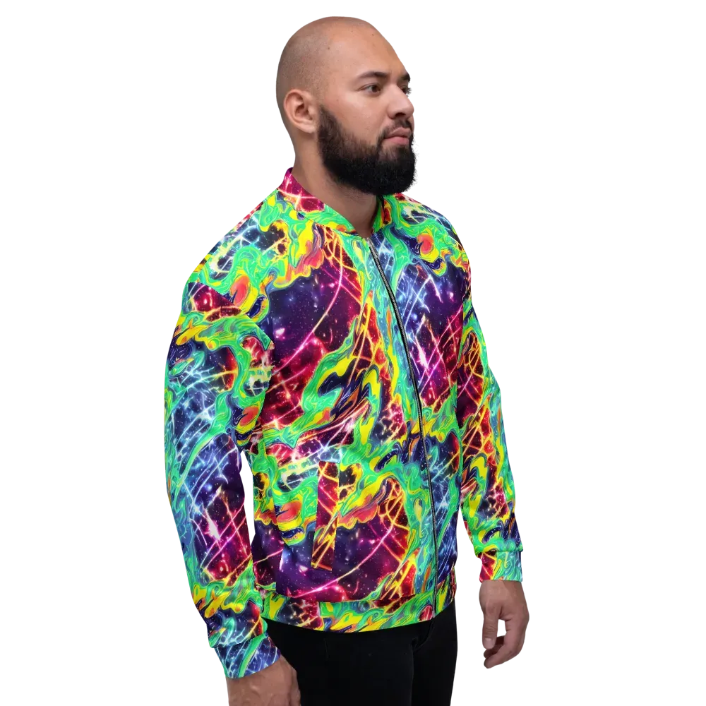 Stellar Vortex on Bomber Jacket — Right