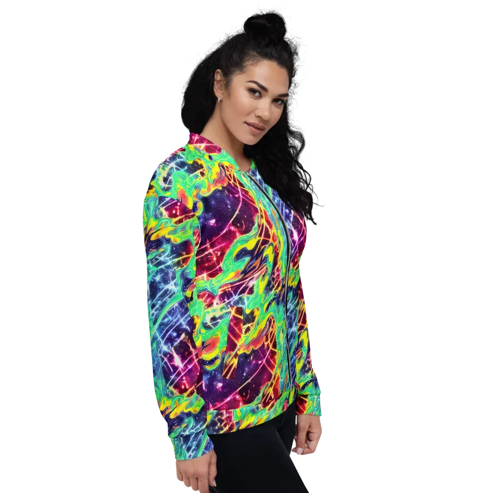 Stellar Vortex on Bomber Jacket — Right