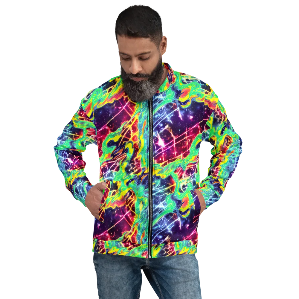Stellar Vortex on Bomber Jacket — Front
