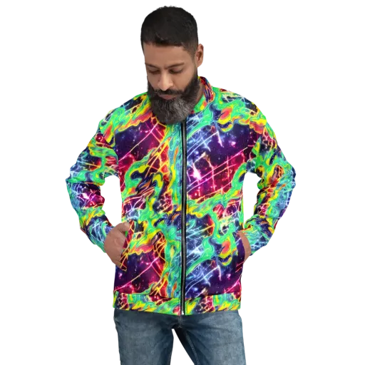 Stellar Vortex on a Bomber Jacket