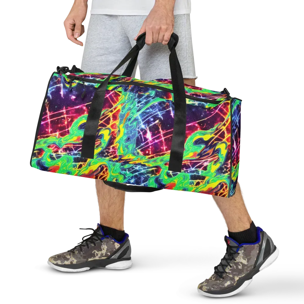 Stellar Vortex on Duffle Bag — Front