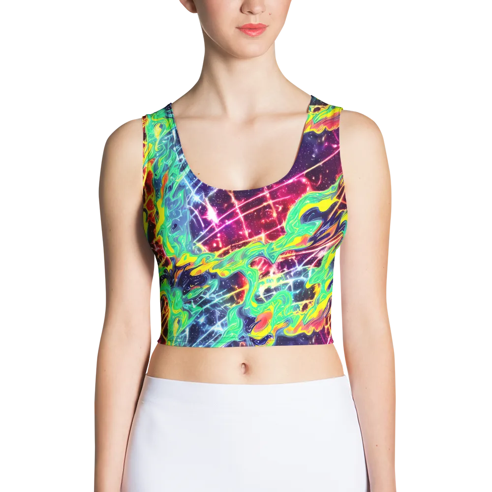 Stellar Vortex on Crop Top — Front