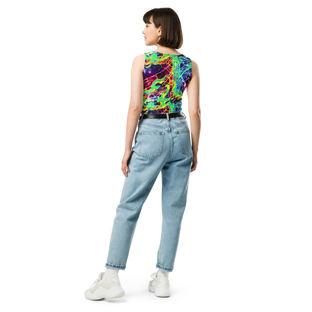 Stellar Vortex on Crop Top — Back