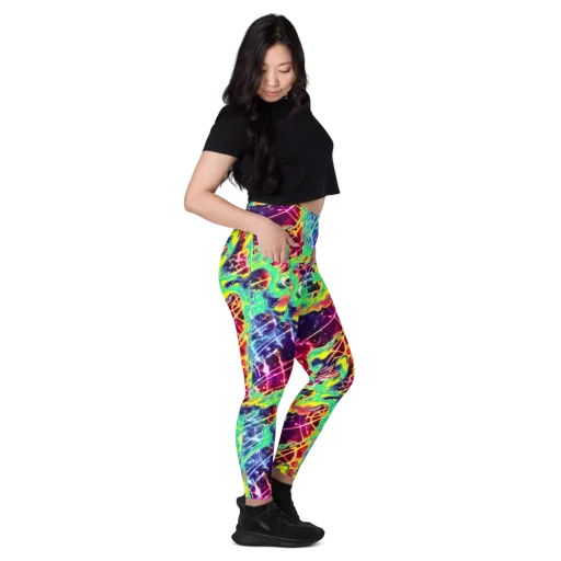 Stellar Vortex on a Leggings with Pockets