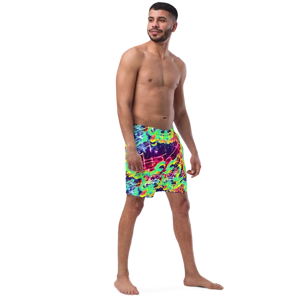 Stellar Vortex on Swim Trunks — Right Front