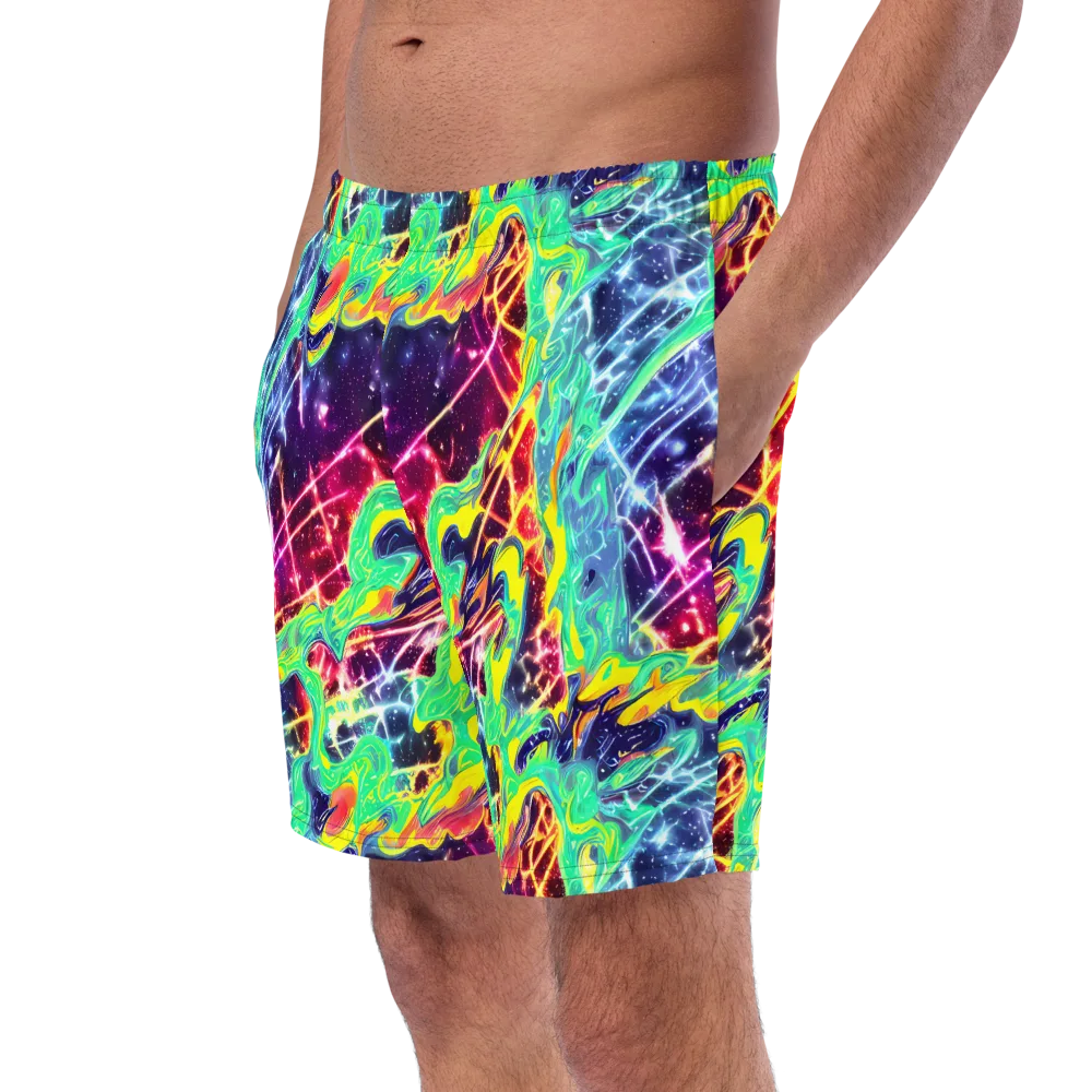 Stellar Vortex on Swim Trunks — Left Front