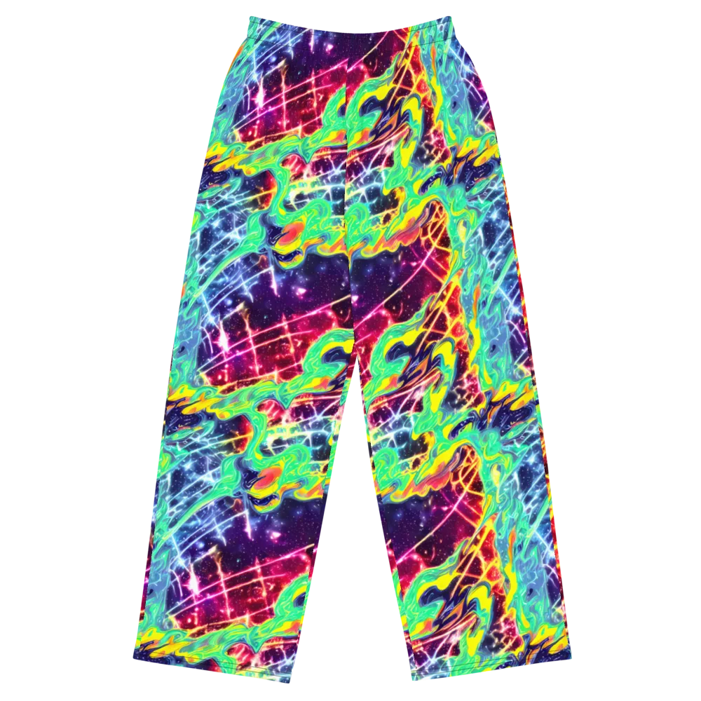 Stellar Vortex on Wide-Leg Pants — Front