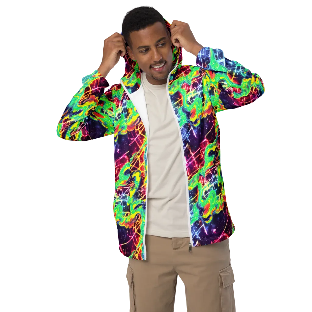 Stellar Vortex on Men's Windbreaker — Front