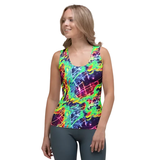 Stellar Vortex on a Women's Tank Top