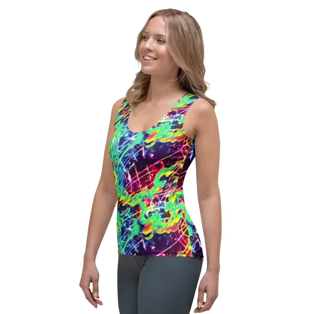 Stellar Vortex on Women's Tank Top — Left Front