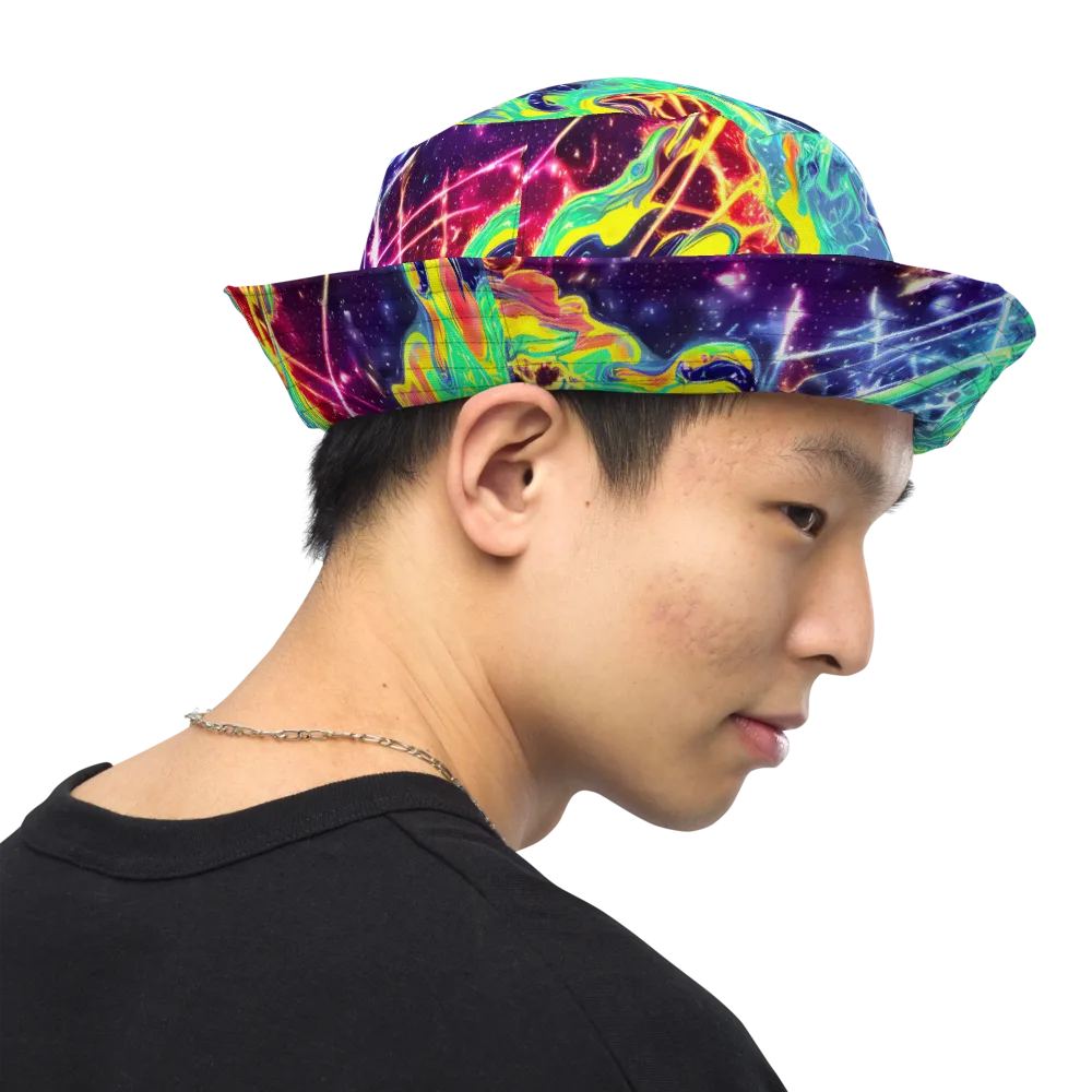 Stellar Vortex on Reversible Bucket Hat — Right Outside