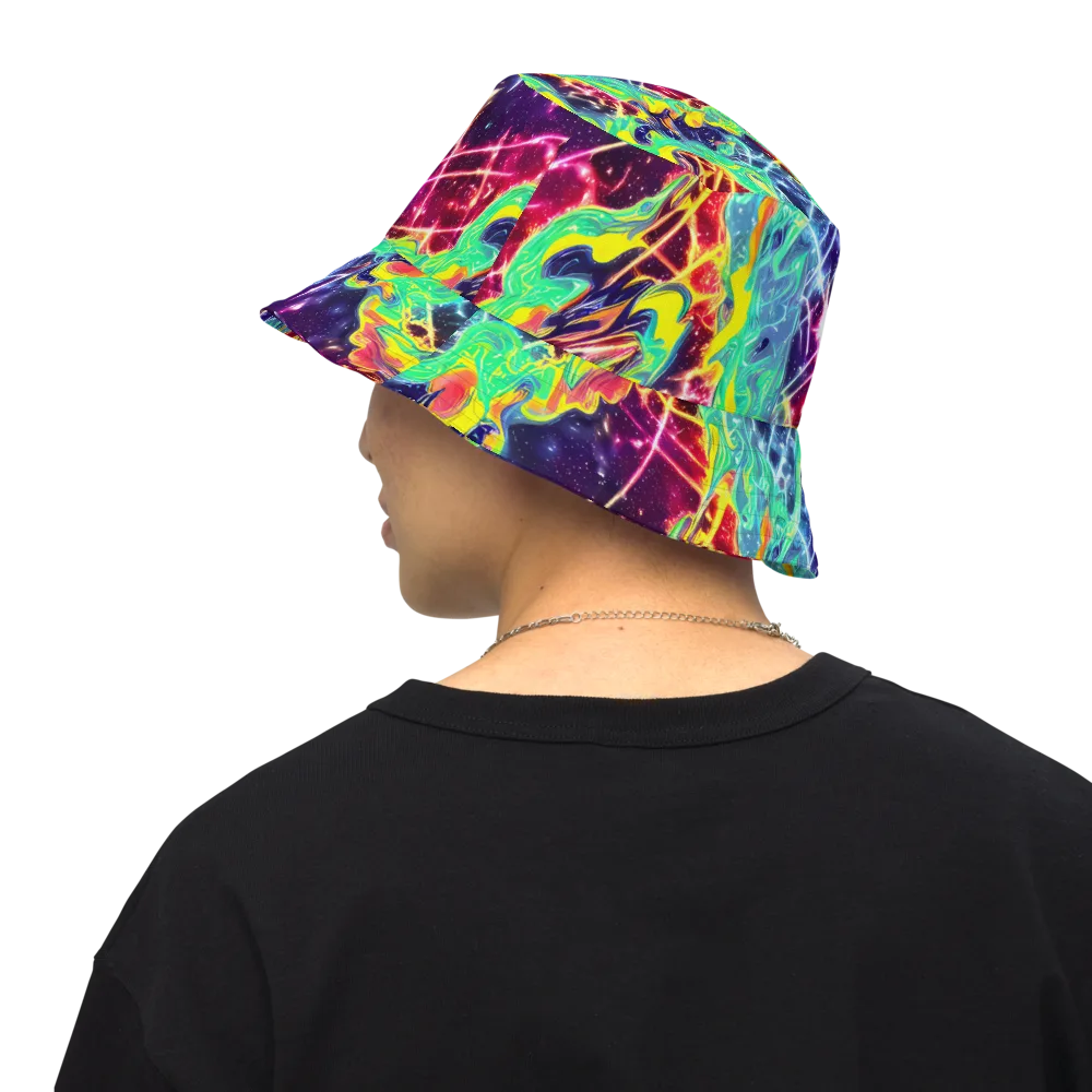 Stellar Vortex on Reversible Bucket Hat — Back Inside