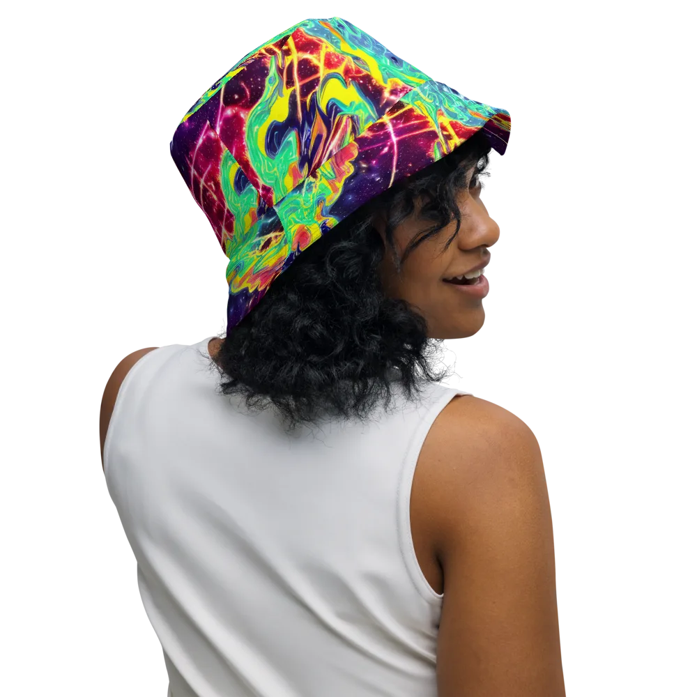 Stellar Vortex on Reversible Bucket Hat — Right Outside