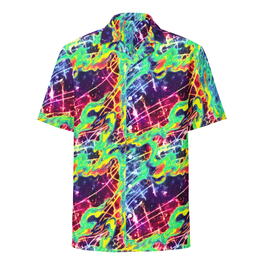 Stellar Vortex on Button Shirt — Front
