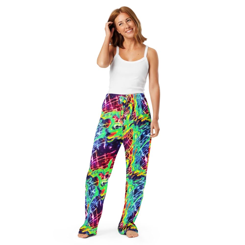 Stellar Vortex on Women's Pajama Pants — Front