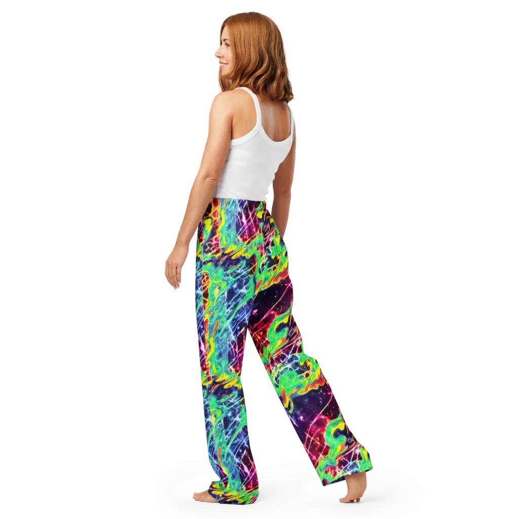 Stellar Vortex on Women's Pajama Pants — Back