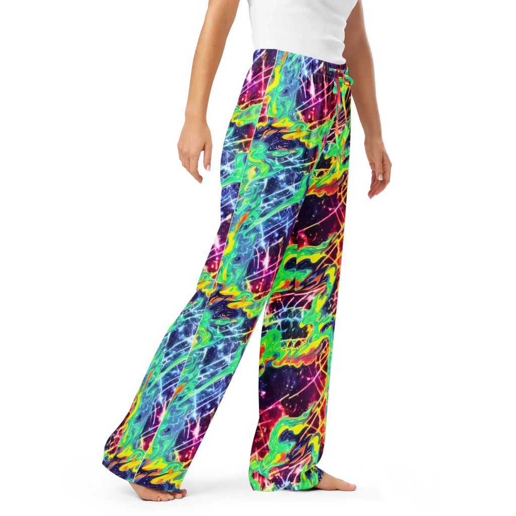 Stellar Vortex on Women's Pajama Pants — Right Front