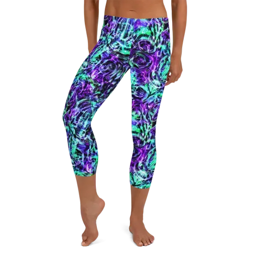 Liquid Afterglow on a Capri Leggings