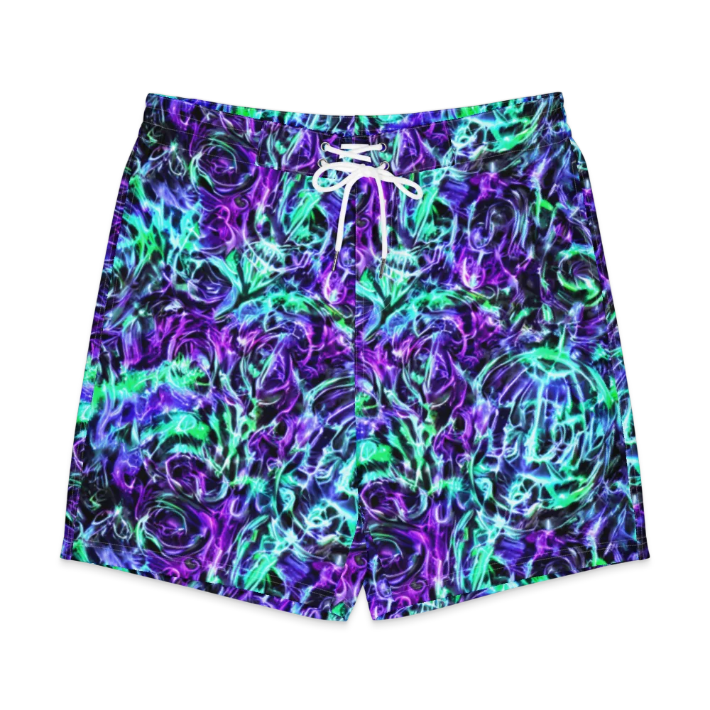 Liquid Afterglow on Men's Board Shorts — Front
